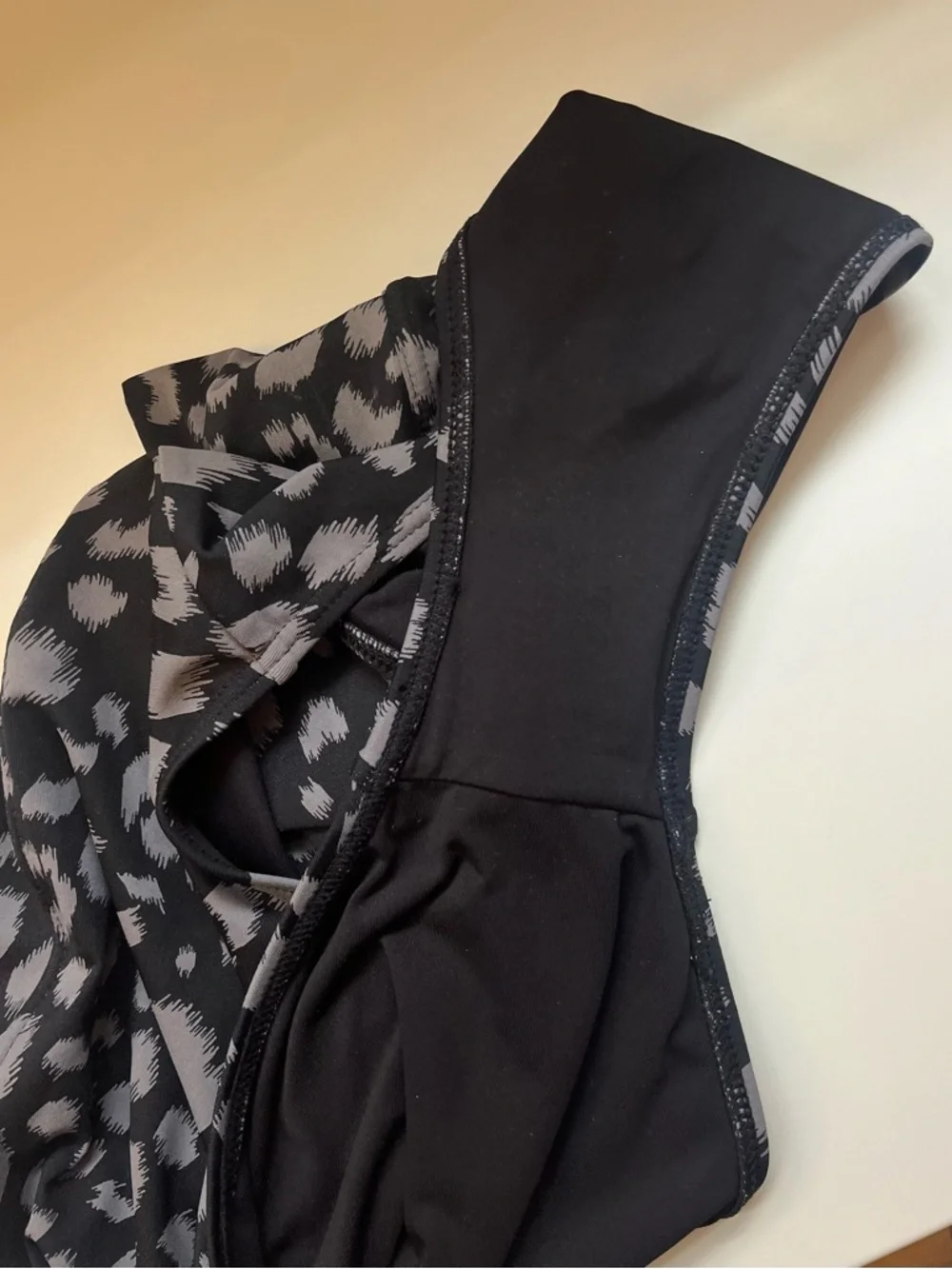 Sunsets High Waist Leopard Print Swim Bottoms Black and Gray size 16 - Picture 5 of 7